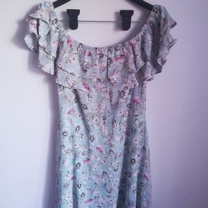 Agaci light blue flower dress